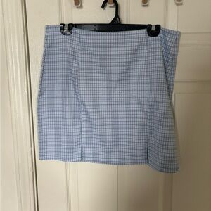 Plaid mini skirt